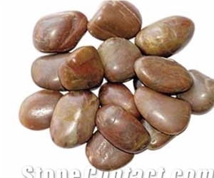Brown Marble Pebble Stone,Natural Brown Marble Polished River Stone,Brown Gravels