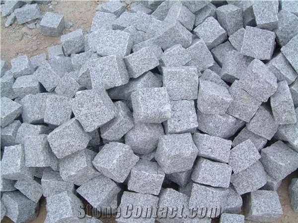 G603 Granite Cube Stone,China Grey Granite Cobble Stone,High Quality & Best Price Padang Grey Granite Paving Stone