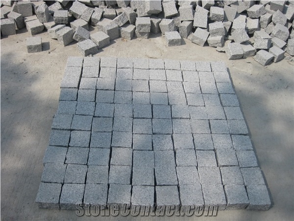 G603 Granite Cube Stone,China Grey Granite Cobble Stone,High Quality & Best Price Padang Grey Granite Paving Stone