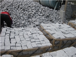 G603 Granite Cube Stone,China Grey Granite Cobble Stone,High Quality & Best Price Padang Grey Granite Paving Stone