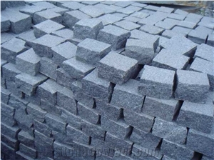 G654 Granite Cube Stone,Padang Dark Paving Stone,G654 Grey Granite Cobble Stone