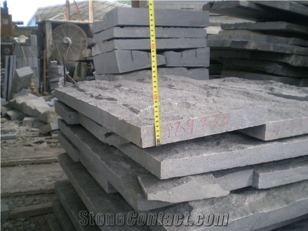 G654 Granite Mushroom Stone,Padang Dark Granite Mushroom Wall Cladding,China Dark Grey Walling