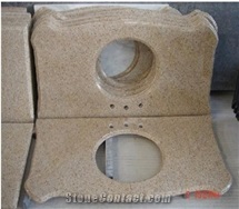 G682 Granite Countertops,China Yellow Kitchen Tops,Rusty Yellow Granite Solid Surface Kitchen Top