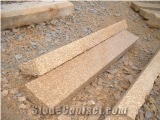 G682 Sunset Golden Granite Curbstone,Rusty Yellow Granite Kerbstone, Roadside Stone