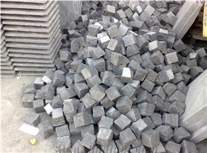 G684 Black Basalt Cube Stone,G684 Fuding Black Basalt Machine Cut Paving Stone,Impala Black Cobble Stone