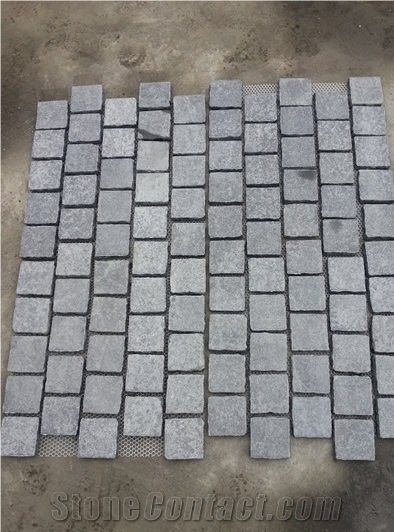 G684 Black Basalt Cube Stone,G684 Fuding Black Basalt Machine Cut Paving Stone,Impala Black Cobble Stone