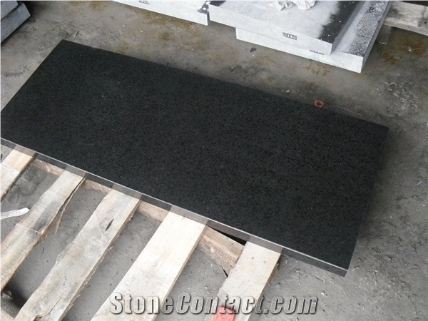 G684 Black Basalt Stairs & Steps,Black Polished Honed Surface Stairs & Risers