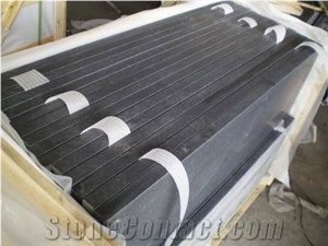 G684 Black Basalt Stairs & Steps,Black Polished Honed Surface Stairs & Risers