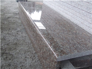 G687 Granite Stairs & Steps,Peach Red Granite Stair Risers,China Red Granite Stair Treads