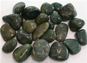 Green Marble Pebble Stone,Natural Green River Stone,Dark & Light Green Polished Marble Pebbles