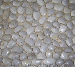 Grey Marble Pebble Stone,Natural Grey Marble Polished River Stone,Grey Gravels
