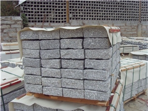 High Quality Competitive Price,G603 Flamed Sesame White Grey Natural Stone Cube Stone Pavers