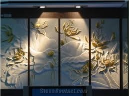 High Quality Natural Marble Relief & Etching
