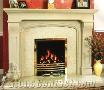 Home Decoration Elegant Natural Indoor Carved Marble Fireplace