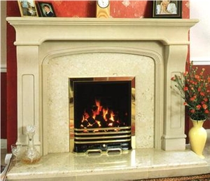 Home Decoration Elegant Natural Indoor Carved Marble Fireplace