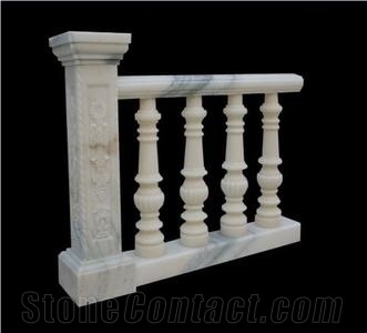 Natural White Marble Balustrade & Railing
