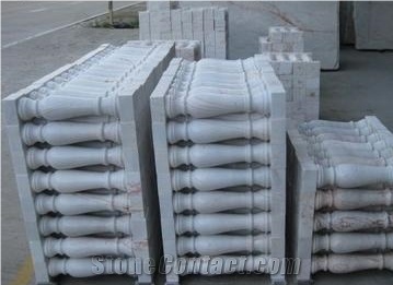 Natural White Marble Balustrade & Railing