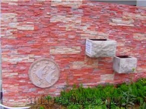 Pink Jade Mushroom Stone Wall Tiles