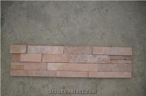 Pink Quartzite Mushroom Stone for Wall