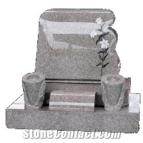 Polished G664 Granite Hot Selling Angel Heart Cross Tombstones，High Quality Best Price Tombstones & Monuments with Own Quarry