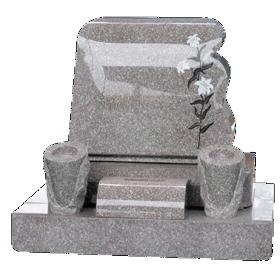 Polished G664 Granite Hot Selling Angel Heart Cross Tombstones，High Quality Best Price Tombstones & Monuments with Own Quarry