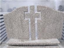 Polished G664 Granite Hot Selling Angel Heart Cross Tombstones，High Quality Best Price Tombstones & Monuments with Own Quarry