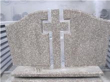 Polished G664 Granite Hot Selling Angel Heart Cross Tombstones，High Quality Best Price Tombstones & Monuments with Own Quarry