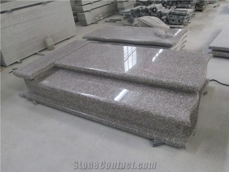 Polished G664 Granite Hot Selling Angel Heart Cross Tombstones，High Quality Best Price Tombstones & Monuments with Own Quarry
