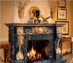 Portoro Extra Marble Fireplace