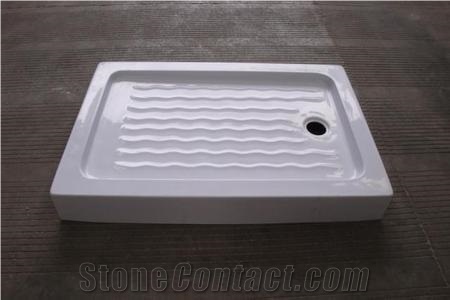 Pure White Marble Shower Trays