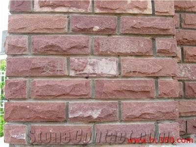 Red Sandstone Mushroom for Wall Cladding