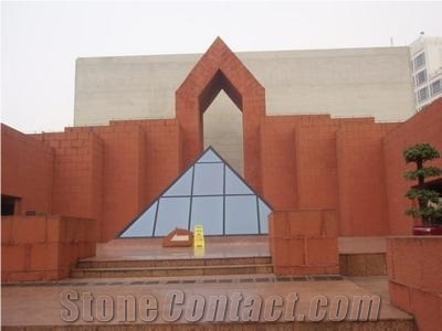 Red Sandstone Mushroom for Wall Cladding