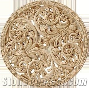 Round & Square Sandstone Relief & Etching