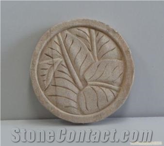 Round & Square Sandstone Relief & Etching