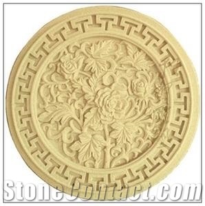 Round & Square Sandstone Relief & Etching