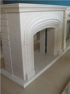 Royal Botticino Marble Fireplace