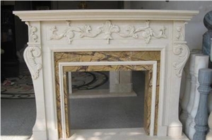 Royal Botticino Marble Fireplace