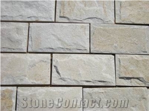 White Quartzite Mushroom Stone,Absolute White Mushroom Wall Cladding