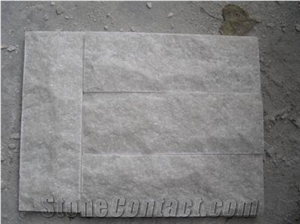 White Quartzite Mushroom Stone,Absolute White Mushroom Wall Cladding