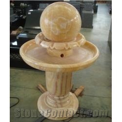 Yellow Onyx Fountain Ball,Floating Ball Fountains