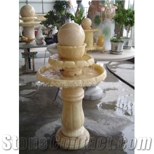 Yellow Onyx Fountain Ball,Floating Ball Fountains