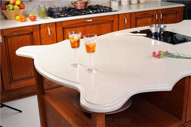Quartz and Engineered Stone Kitchen Countertop