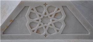 White Onyx Natural Stone Column