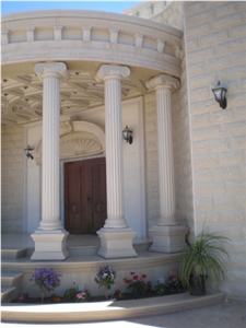 Beige Limestone Cornices