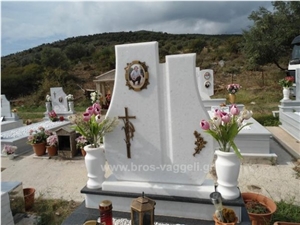 Kavala White Marble Headstone Kavala White Marble Headstone