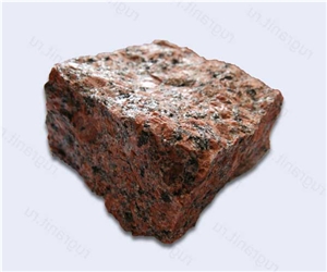 Rosso Toledo Granite-Emeljanov Granite Chopped Cobble Stone