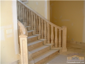 Pinon Dorado Cantera Oro Balustrades