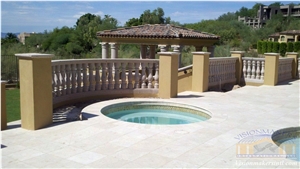 San Miguel Limestone Pool Terrace Pavement, Coping San Miguel Limestone Pool Terrace Pavement, Coping