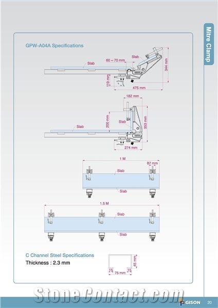 Gpw-A04a Mitre Clamp