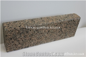 Lx200x100 cm Brown Multicolour Mezhyrichka Kerbs, Mezhyritske Granite Kerbs